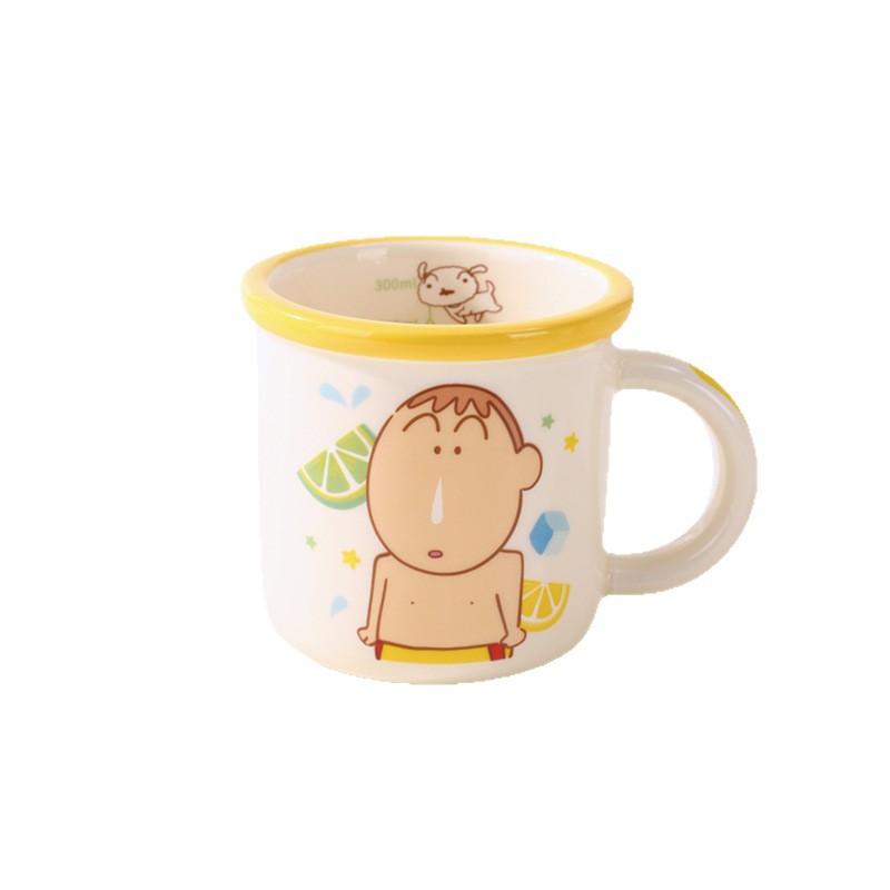 Crayon Xiaoxin New Small Fresh High Value Wide Edge Mug Children'S Water Cup Girls Cute Ceramic Cup