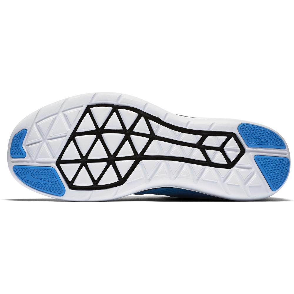 Nike Flex 2016 RN Foto Modrá Pánské Tenisky Černá-Bílá-Metalická-Stříbrná 830369-400