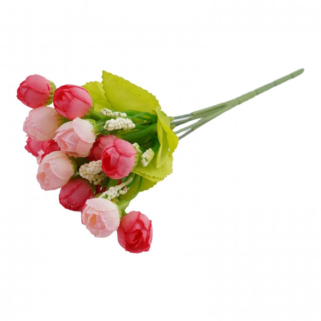 Artificial Rose Small Bud Christmas Decorations Heads