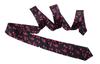 Naissant Cute Black & Pink Musical Note Design Tie - Unisex (Men's & Women's)