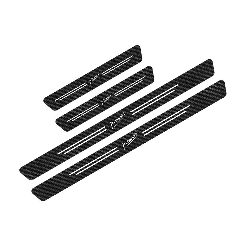 4PCS Car Sill Stickers For C1 C2 C3 C4 C4L C5 C6 C8 C-ELYSEE VTS Xsara C-Crosser Berlingo Jumpy Nemo Picasso Accessories