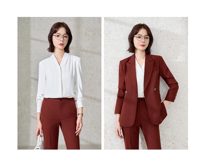 2025 Women's Autumn/Winter Flared Pants Suit Set - Formal/Casual Workwear