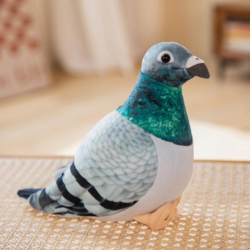 Multipurpose Pigeons Shape Stuff Toy Comforting Sturdy Plush Portable Accessory for Kids and Adults Relaxation