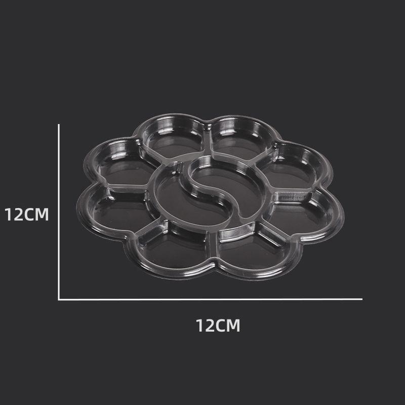 

20 шт. Одноразовая палитра для гуаши и масляной живописи, форма цветка сливы, палитра для живописи, моющаяся палитра для акварельной краски