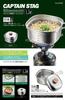 Captain Stag Cooker Stainless Steel Square Ramen Cooker Stainless Steel Made In Japan (CAPTAIN STAG) 1.3L Tsubame-Sanjo UH-4202