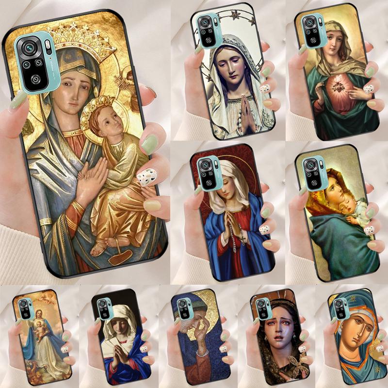 Virgin Mary Cover For Xiaomi Redmi Note 14 13 12 9 10 11 Pro 9S 10S 11S 12S Redmi 14C 10C 12C 13C Case