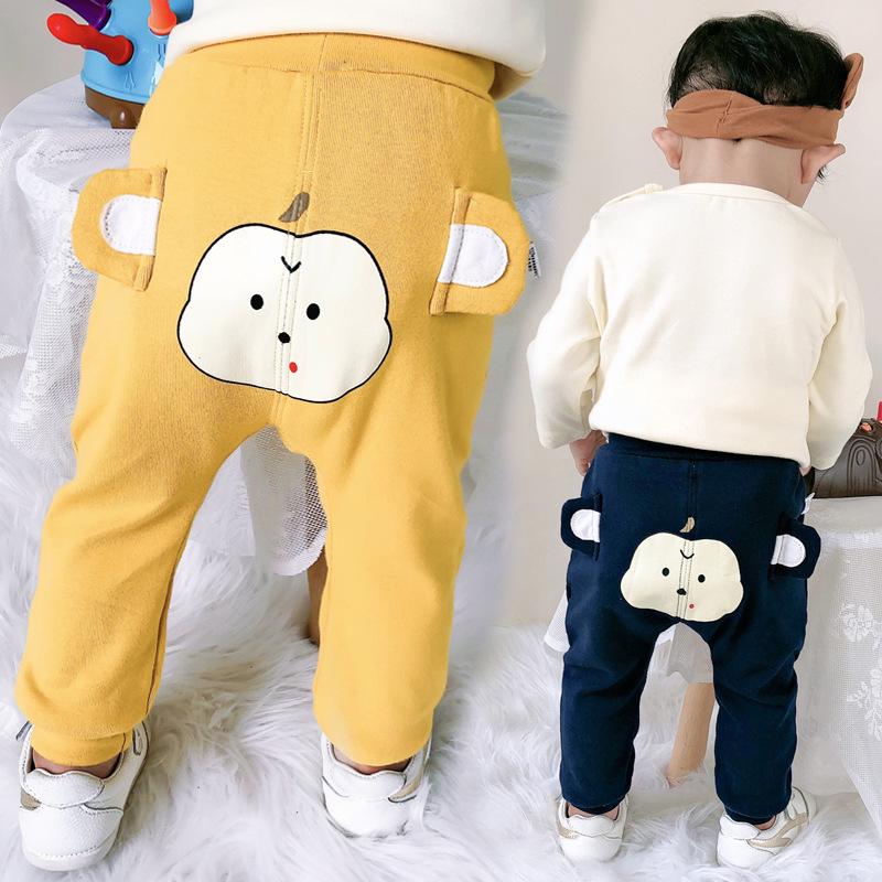 Neue Babyhosen für Jungen und Mädchen für Herbst und Winter, mit offenem Schrittdesign für einfaches Wechseln. Geeignet für 6–8 Monate alte Babys.