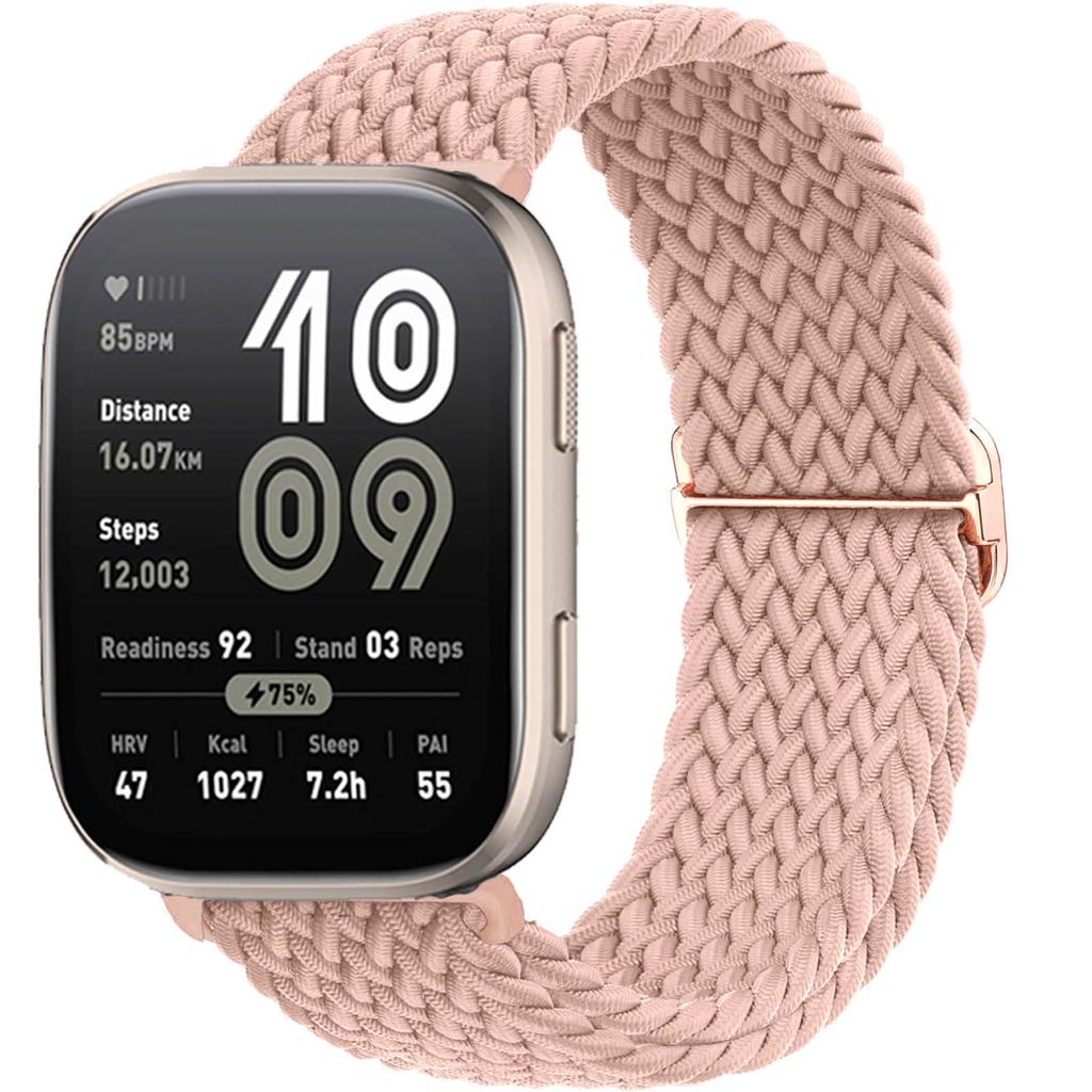 Braided Solo loop band For Amazfit bip 6/5/Balance/GTS/4/2e/Mini/3/GTR/4/2/3/Pro correa 20mm 22mm watch bracelet huawei gt Strap