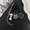 Mini Fitness Series Pendant Heart Buckle Simulation Dumbbells Keyring  Bodybuilder