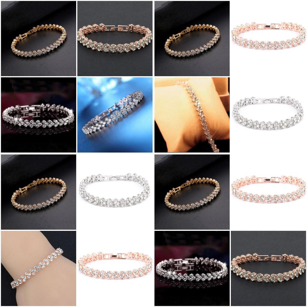 Fashionable Ol Style Women's Heart Shaped Bracelet With Stunning Zircon Stones