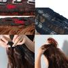 Synthetic Hair Extension Clip Ins One Piece With 5clips Long Straight Hair Brown Blonde Color For Women Daily Use