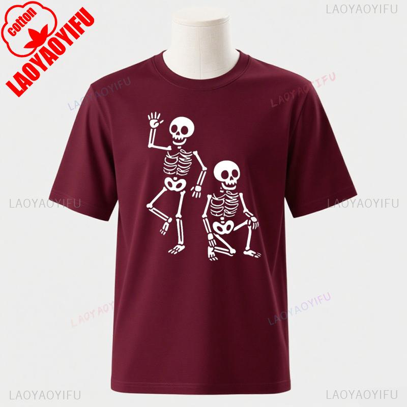 Halloween Shirt Slightly Subtle Skeleton Funny Spooky Season Political Satire Costume Casual Tshirt For Unisex Wounisex Party Outfit