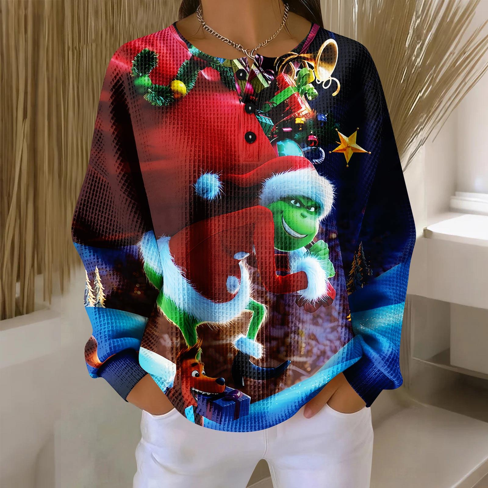 

Женские повседневные рубашки с длинным рукавом, топы на пуговицах с V-образным вырезом, свободный трикотаж, осенние фавориты для женщин XL