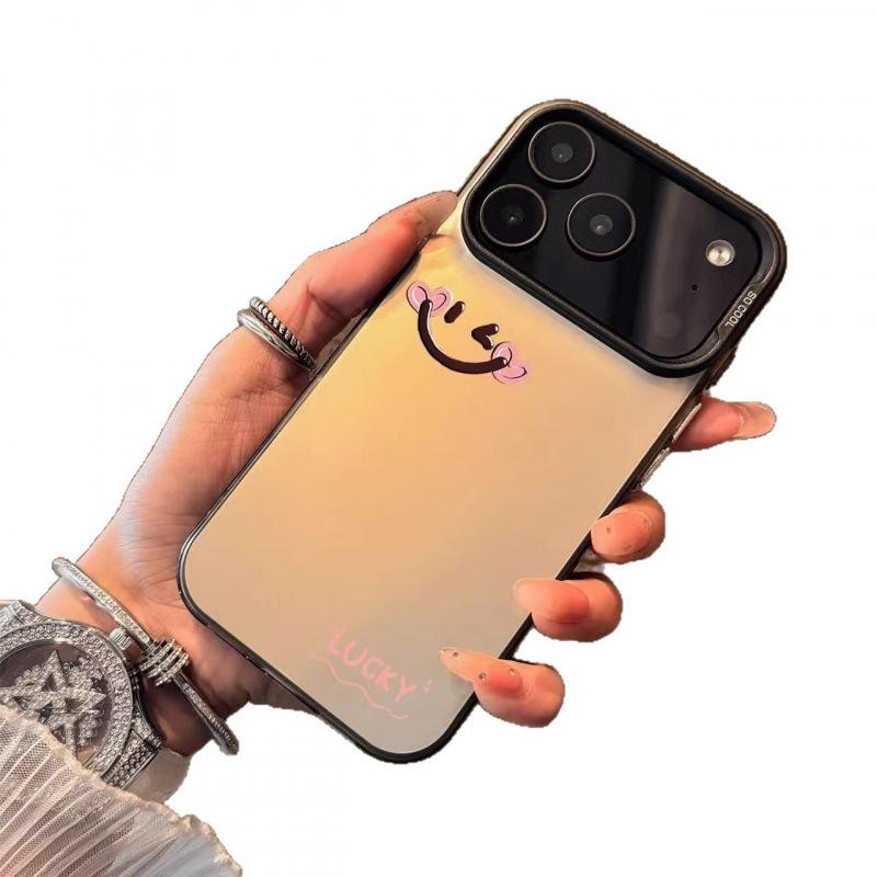 Lucky Smile Face Case for iPhone 13-17 Pro Max - Energetic European & American Style