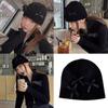 Unisex Skull Hat for Outdoor Activity Hat with Bowknot Hat Pullover Unisex Hat Ribbon Skull Caps 2000s