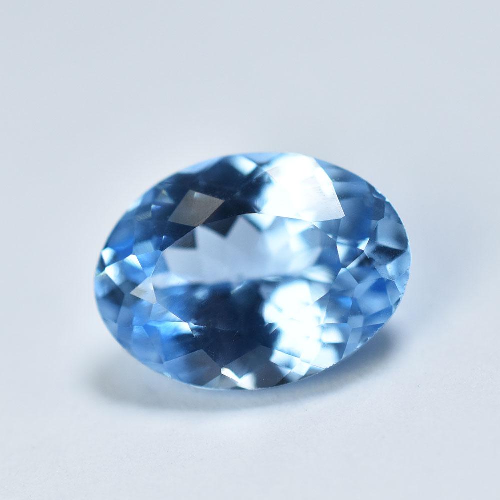 Natural Blue Aquamarine 9ct Oval Cut Loose Gemstone