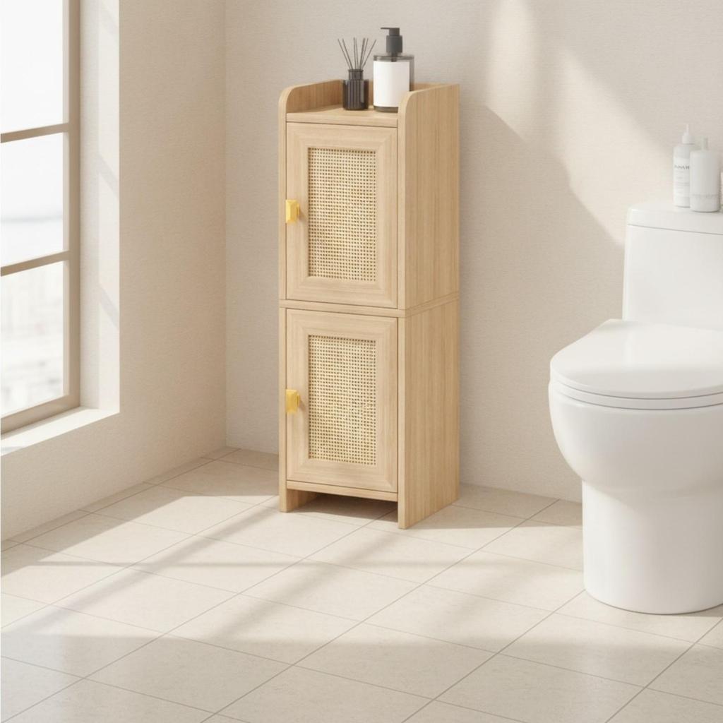 Tall Bathroom Storage Cabinet Slim for Powder Rooms