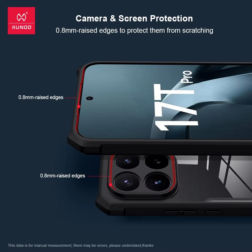 For Xiaomi 17T Pro Casing For Xiaomi 17T XUNDD Shockproof Protective Case With Magnetic Ring Matte Transparent Phone Cover