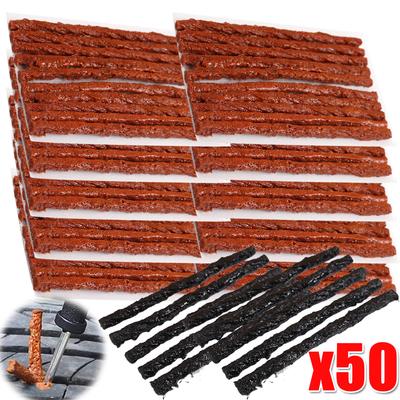 10-50pcs Mixed Tire Repair Strips Stiring Glue for Tyre Puncture Emergency Car Motorcycle Bike Tyre Repairing Rubber Strips
