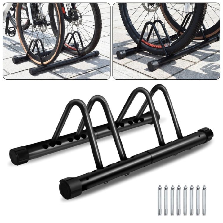 Bicycles Storage Organizers Two Bikes Floor Stand Replacement Bike Parking Rack Compacts Garage Bike Rack Enduring