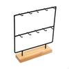 Earring Display Rack with 10 Hooks, Jewelry Organizer for Earrings