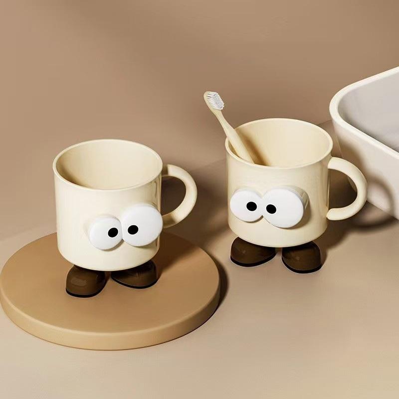 1 Piece Of Mouthwash Cup Household Toothbrush Cup Couple Girl Toothbrush Cup Cute Cartoon Wash Cup Anti-Fall