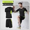 Men's Casual Running Sports Suit with Shorts and Short-Sleeve Top - Ideal for Fitness, Yoga, and Training.