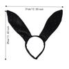 Velvet Fabric Rabbit Ear Headband Big Bunny Ears Party Headband Hair Accessories  Christmas Party