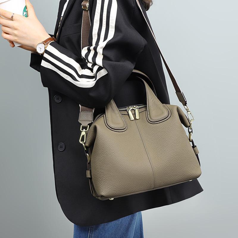 Bags Autumn and Winter New Crossbody Bag  Fashionable  Large Capacity  High-end Feel  Single Shoulder Genuine Leather Bag for Women