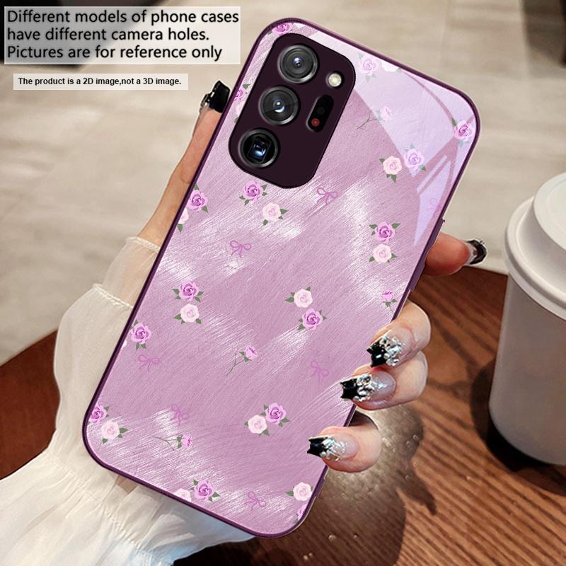 Gradient Yellow Rose For Samsung M02 12 Note 8 9 10 20 A 01 A02 A03 Core 04 05 06 10 12 13 14 15 A16 glass Ultra phone case