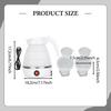 Electric Kettle Professional Lightweight Household for Camping Travel Hiking White