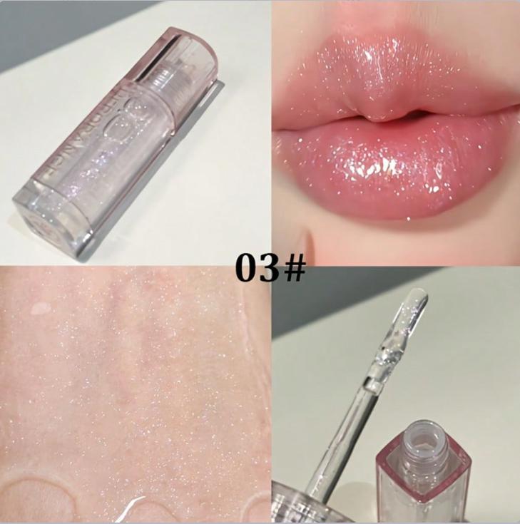 HERORANGE Radiant and Shimmering High-Sweetness Lip Oil, Moisturizing and Hydrating, Creates a Dewy and Plump Look, Clear and Long-Lasting