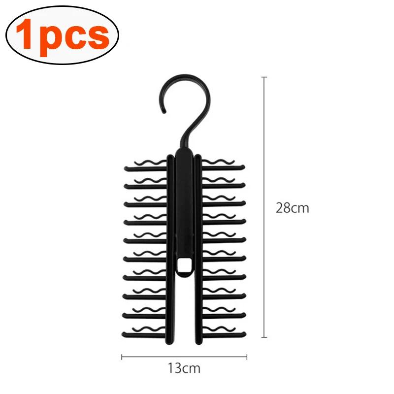 Adjustable Tie Storage Rack 360 Degree Rotating Household Men'S Tie Shelf Belt Silk Scarf Holder Cabinet Organizer Hangers Rack