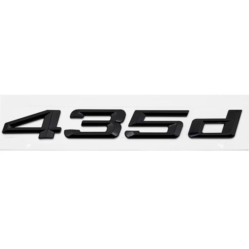 ABS Car Rear Trunk Letters Logo Badge Emblem Sticker For BMW 4 Series 420d 425d 428d 430d 435d 440d 450d F30 F32 F33 F36 G26 G22