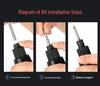 Oushen 801800 Electric Screwdriver Set with High-Quality Motor and Straight Handle for Household Use
