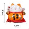 Cat Money Bank Animal Sculpture Saving Pot Jar Feng Shui Blessing Kitten Figurine with Bell
