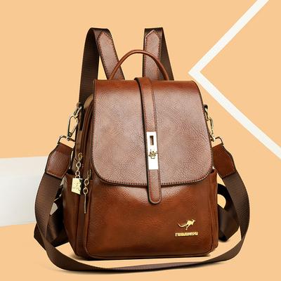 Women Large Capacity Backpack High Quality Leather Vintage Bags for Women School Bags Travel Rucksack Ladies Bookbag Knapsack