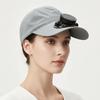 Portable Rechargeable Fan Hat Solid Color Cooling Fan Peaked Cap for 3.7V/300mAh Hiking