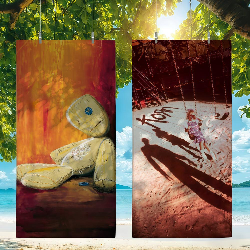 Rock Band K-Korn Towel Quick Drying Beach Towels Are Suitable For Swimming Pools Camping Yoga And The Gym
