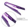 3 PCS Multifunctional Plastic Bread Tongs Food Clamps for Home Bakery (Purple)