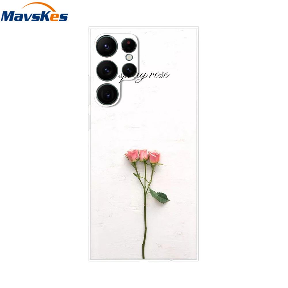 For Samsung Galaxy S22 Ultra Case Silicone Soft Clear Bumper Back Cover For Samsung S22 Ultra Cases For Samsung S22 Ultra Fundas