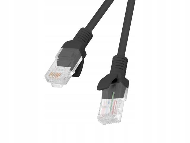 Patchkabel Lanberg UTP Kat.6 0,25m LSZH CU fluke geprüft schwarz