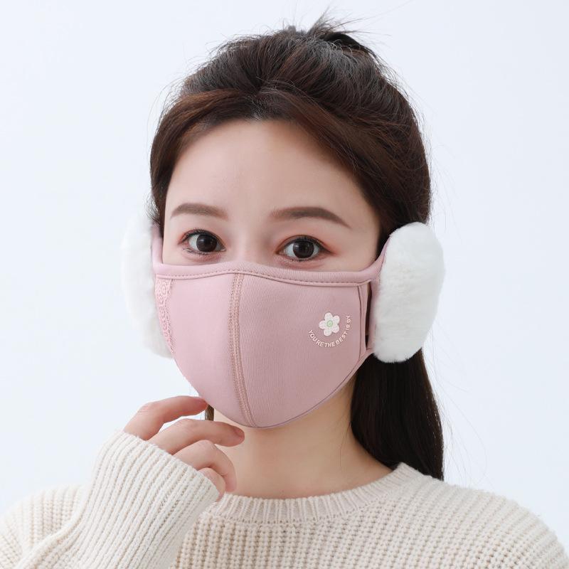 Windproof & Warm Fleece-Lined Face Mask with Ear Protection