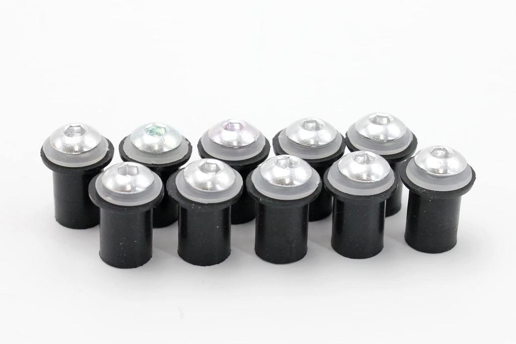 Click Post Shipping General Purpose Screen Bolt Silver 5mm Cowl