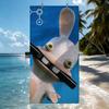 R-Raving Rabbids Towel Quick Drying Beach Towels Are Suitable For Swimming Pools Camping Yoga And The Gym