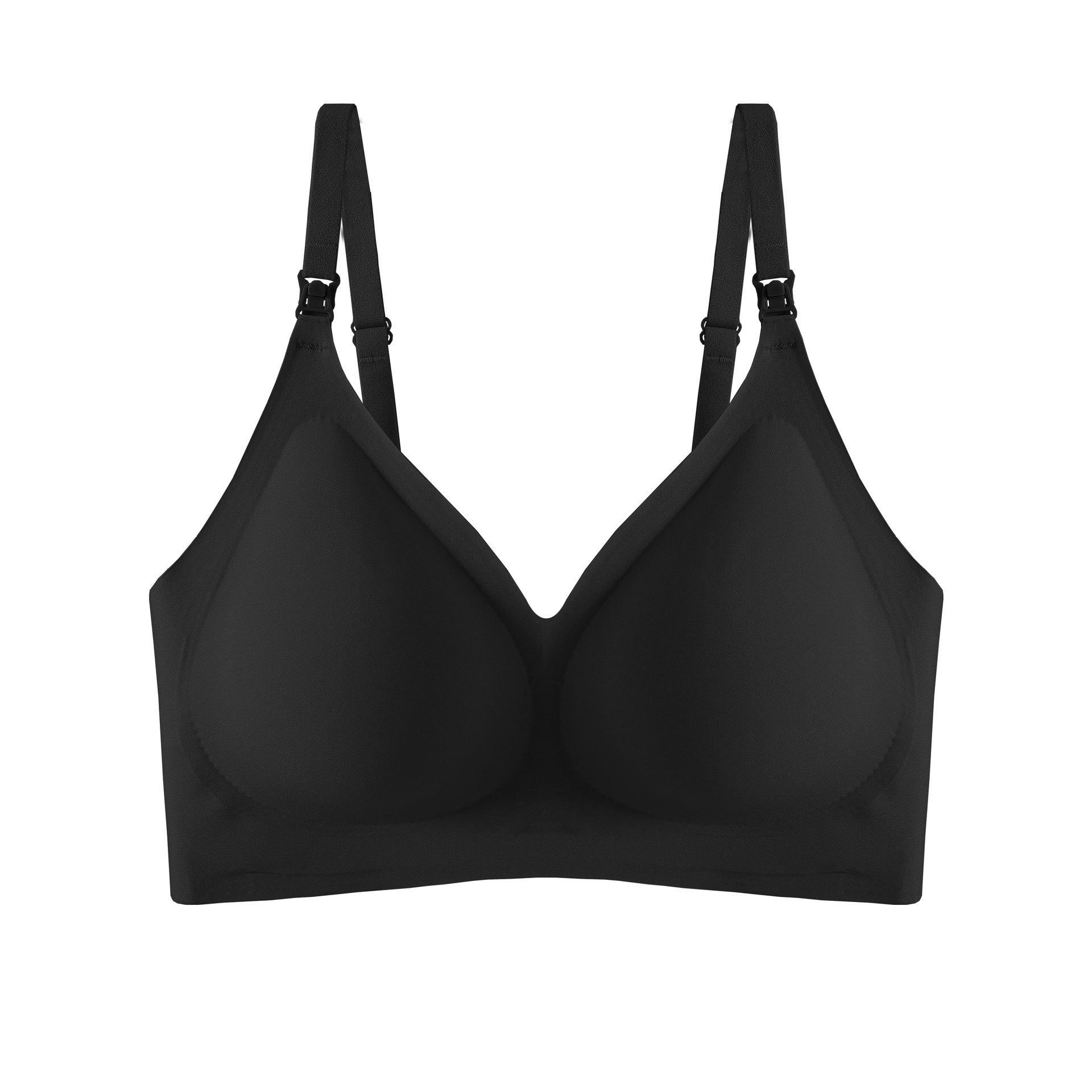 

Seamless Push-Up Nursing Tank Maternity Bra - Wirefree, Front Closure, Plus Size, Postpartum L