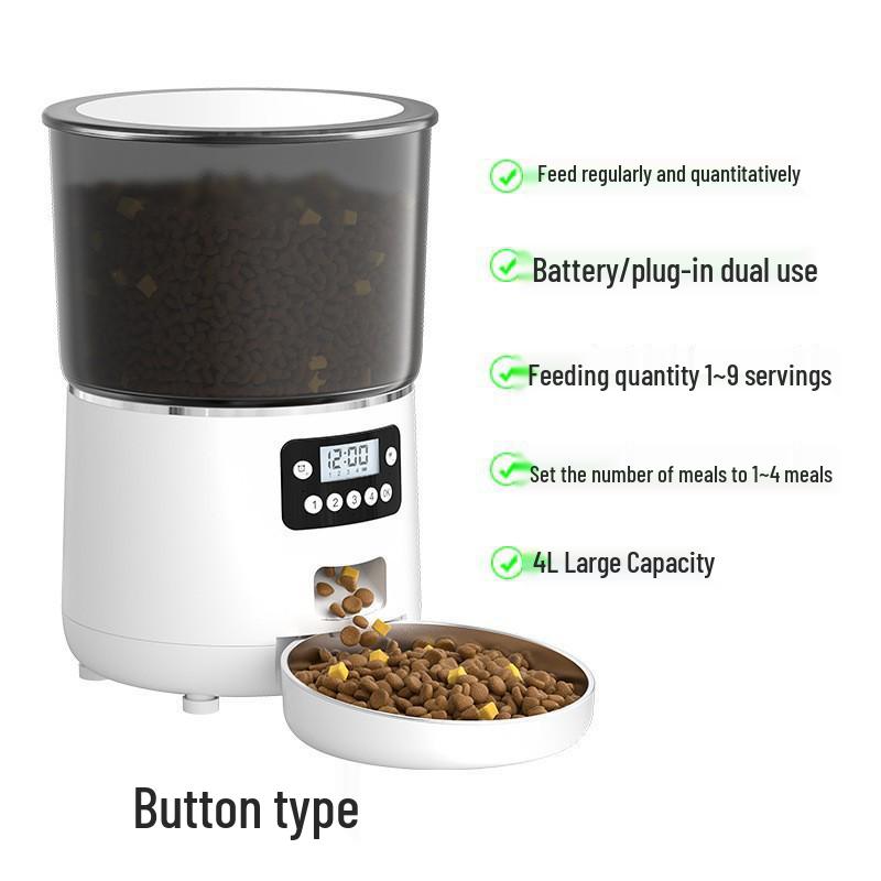 Smart Remote Pet Feeder with Timed & Quantitative Feeding