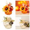 Artificial Pumpkin Flower Floral Arrangement Autumn Photo Props Fake Pumpkins Model for Kitchen Home Bedroom Party Thanksgiving