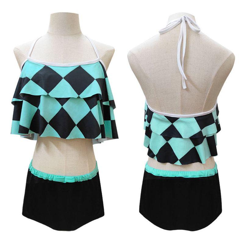 Demon Slayer Cosplay Costume Swimsuit Butterfly Shinobu Tanjiro Nezuko Bikini Cosplay Swimsuit Anime Clothing