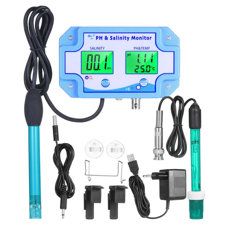 3-in-1 pH, Salinity, and Temperature Monitor